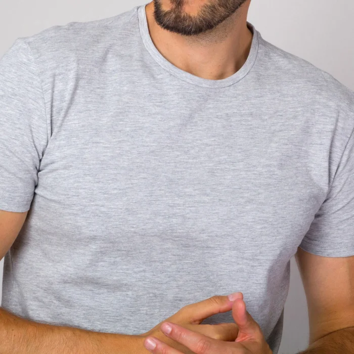 Szary t-shirt męski