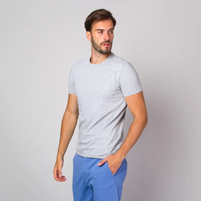 Szary t-shirt męski
