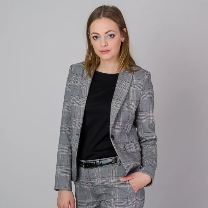 Marynarka damska w kratę