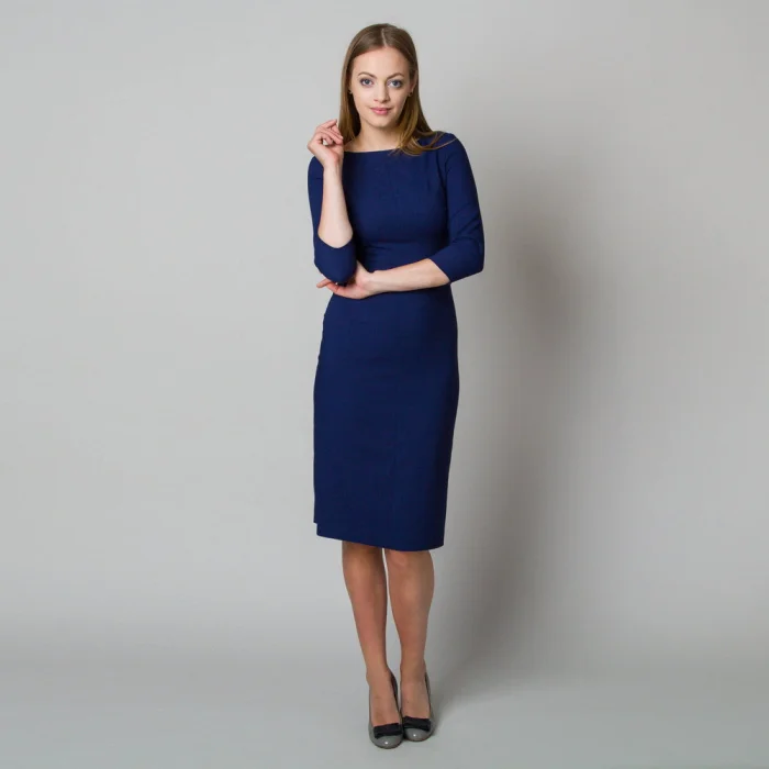 Elegancka granatowa sukienka