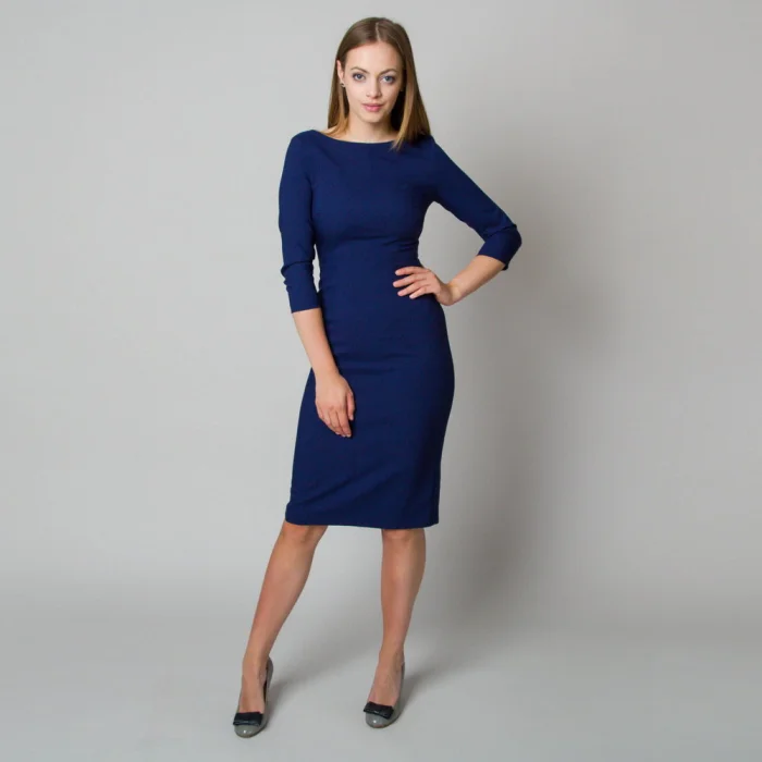 Elegancka granatowa sukienka