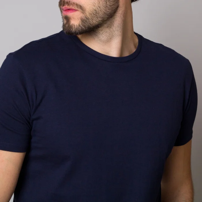 Granatowy t-shirt męski