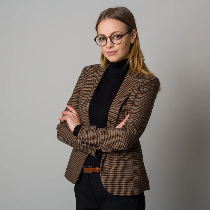 Marynarka damska w pepitkę